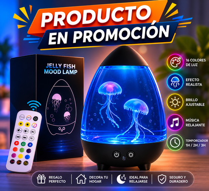 Lámpara de Medusas LED RGB con Control Remoto