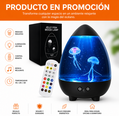 Lámpara de Medusas LED RGB con Control Remoto