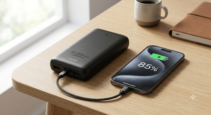 Power Bank 30,000 mAh de Carga Rápida