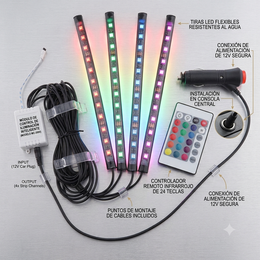 Kit de Luces LED RGB Premium para Auto